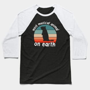 Marmot Music Alps Whistle Instrument Sleep Baseball T-Shirt